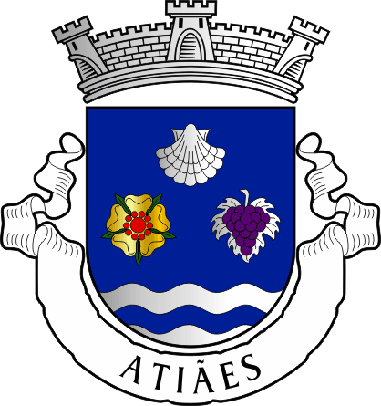 Brasão da freguesia de Atiães - Atiães civil parish, coat-of-arms Brasão da freguesia de Atiães - Atiães civil parish, coat-of-arms