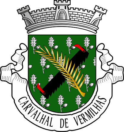 Brasão da antiga freguesia de Carvalhal de Vermilhas - Carvalhal de Vermilhas former civil parish, coat-of-arms Brasão da antiga freguesia de Carvalhal de Vermilhas - Carvalhal de Vermilhas former civil parish, coat-of-arms