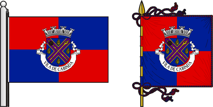Bandeira e estandarte do Concelho de Cabinda - Cabinda municipal flag and banner Bandeira e estandarte do Concelho de Cabinda - Cabinda municipal flag and banner