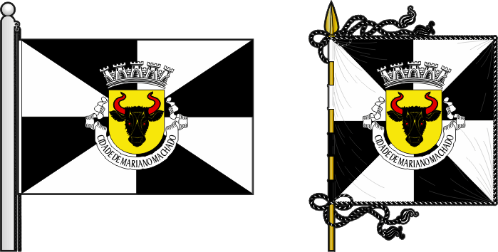 Bandeira e estandarte do Concelho da Ganda - Ganda municipal flag and banner Bandeira e estandarte do Concelho da Ganda - Ganda municipal flag and banner
