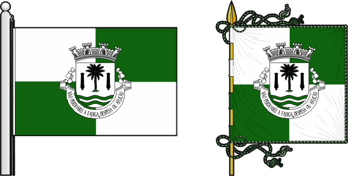 Bandeira e estandarte do Concelho de Novo Redondo - Novo Redondo municipal flag and banner
