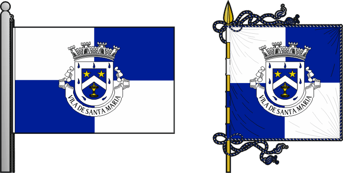 Bandeira e estandarte do Concelho do Sal - Sal municipal flag and banner