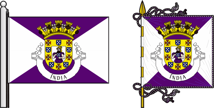 Proposta para a bandeira e estandarte do Estado Português da Índia - Portuguese India flag and banner proposal Proposta para a bandeira e estandarte do Estado Português da Índia - Portuguese India flag and banner proposal