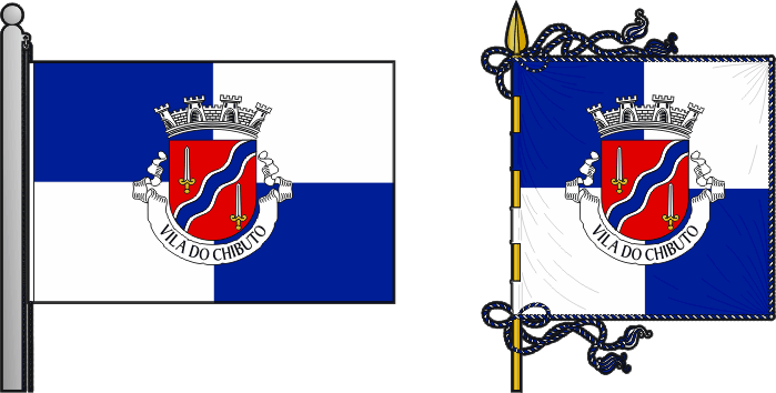 Bandeira e estandarte do Concelho do Chibuto - Chibuto municipal flag and banner Bandeira e estandarte do Concelho do Chibuto - Chibuto municipal flag and banner