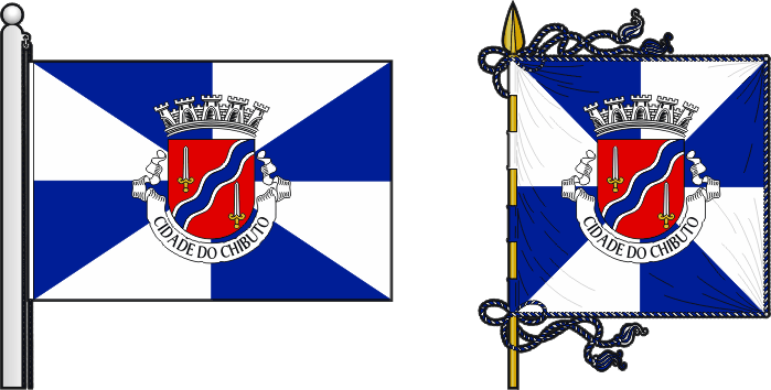 Bandeira e estandarte do Concelho do Chibuto - Chibuto municipal flag and banner Bandeira e estandarte do Concelho do Chibuto - Chibuto municipal flag and banner