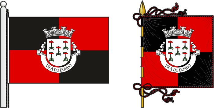 Bandeira e estandarte do Concelho do Dondo - Dondo municipality flag and banner Bandeira e estandarte do Concelho do Dondo - Dondo municipality flag and banner