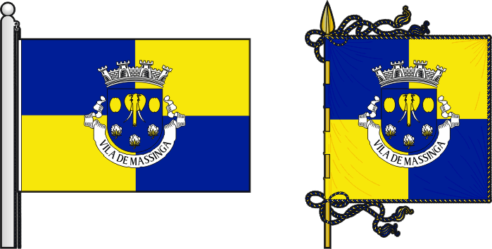 Bandeira e estandarte da Circunscrição de Massinga - Massinga circunscription flag and banner Bandeira e estandarte da Circunscrição de Massinga - Massinga circunscription flag and banner