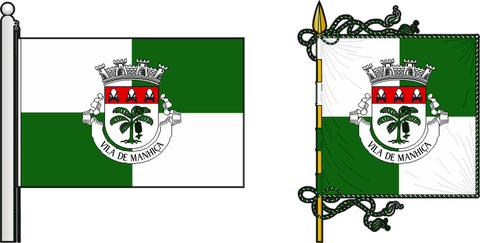 Bandeira e estandarte do Concelho da Manhiça - Manhiça municipality flag and banner Bandeira e estandarte do Concelho da Manhiça - Manhiça municipality flag and banner
