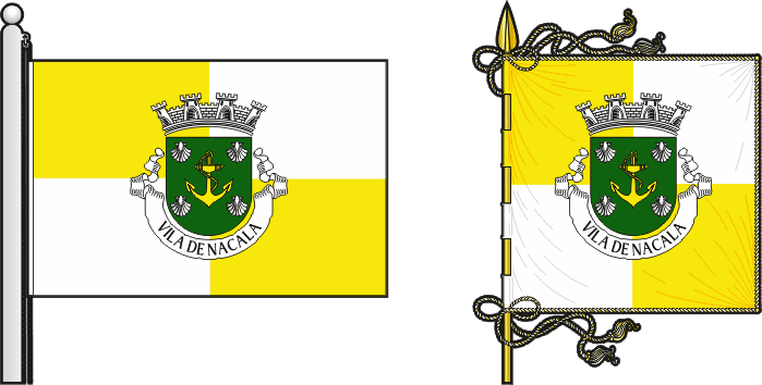 Bandeira e estandarte do Concelho de Fernão Veloso - Fernão Veloso municipal flag and banner Bandeira e estandarte do Concelho de Fernão Veloso - Fernão Veloso municipal flag and banner