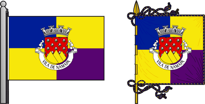 Bandeira e estandarte da Circunscrição do Eráti - Eráti circunscription flag and banner Bandeira e estandarte da Circunscrição do Eráti - Eráti circunscription flag and banner