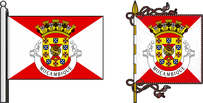 Proposta para a bandeira e estandarte da colónia de Moçambique - Mozambique colony flag and banner proposal Proposta para a bandeira e estandarte da colónia de Moçambique - Mozambique colony flag and banner proposal