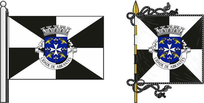 Primeira proposta para a bandeira e estandarte do Município de Abrantes - Abrantes municipal flag and banner first proposal Primeira proposta para a bandeira e estandarte do Município de Abrantes - Abrantes municipal flag and banner first proposal