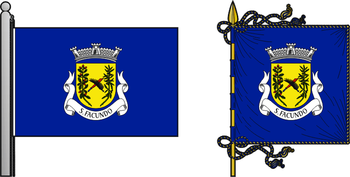 Bandeira e estandarte da antiga freguesia de São Facundo - São Facundo former civil parish, flag and banner Bandeira e estandarte da antiga freguesia de São Facundo - São Facundo former civil parish, flag and banner
