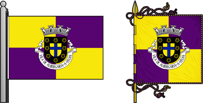 Bandeira e estandarte do Município de Albergaria-a-Velha - Albergaria-a-Velha municipal flag and banner Bandeira e estandarte do Município de Albergaria-a-Velha - Albergaria-a-Velha municipal flag and banner