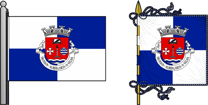 Bandeira e estandarte da antiga freguesia de Frossos - Frossos former civil parish, flag and banner Bandeira e estandarte da antiga freguesia de Frossos - Frossos former civil parish, flag and banner
