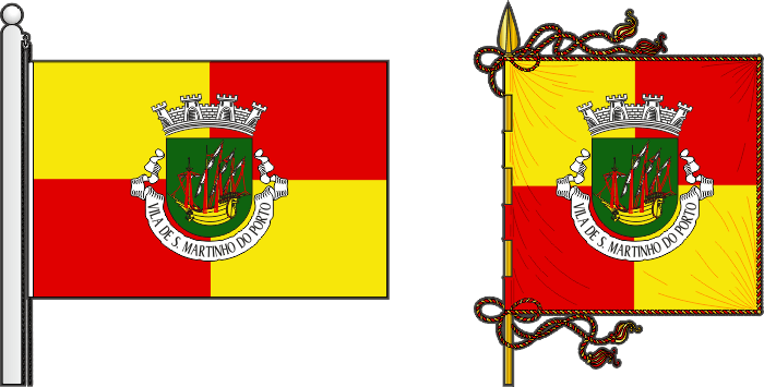 Bandeira e estandarte da freguesia de São Martinho do Porto - São Martinho do Porto civil parish flag and banner Bandeira e estandarte da freguesia de São Martinho do Porto - São Martinho do Porto civil parish flag and banner