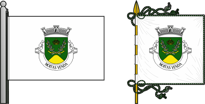 Bandeira e estandarte da freguesia de Moitas Venda - Moitas Venda civil parish, flag and banner Bandeira e estandarte da freguesia de Moitas Venda - Moitas Venda civil parish, flag and banner
