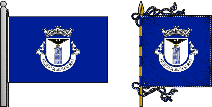 Bandeira e estandarte da antiga freguesia de Aguiar da Beira - Aguiar da Beira former civil parish, flag and banner Bandeira e estandarte da antiga freguesia de Aguiar da Beira - Aguiar da Beira former civil parish, flag and banner