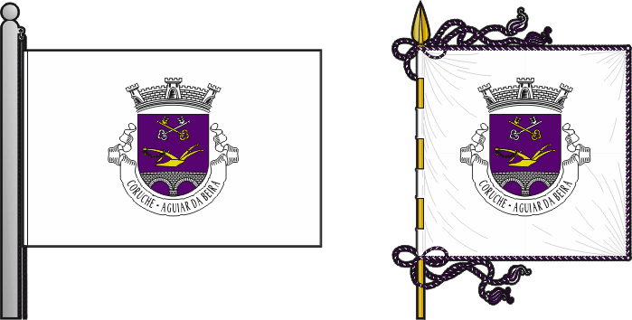 Bandeira e estandarte da antiga freguesia de Coruche - Coruche former civil parish, flag and banner