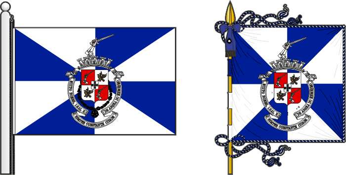 Bandeira e estandarte do Município de Angra do Heroísmo - Angra do Heroísmo municipal flag and banner Bandeira e estandarte do Município de Angra do Heroísmo - Angra do Heroísmo municipal flag and banner