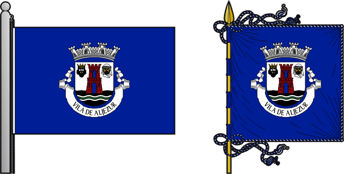 Bandeira e estandarte do Município de Aljezur - Aljezur municipal flag and banner Bandeira e estandarte do Município de Aljezur - Aljezur municipal flag and banner