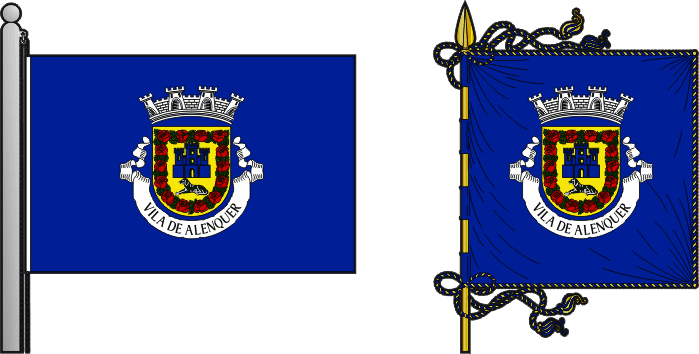 Bandeira e estandarte do Município de Alenquer - Alenquer municipal flag and banner Bandeira e estandarte do Município de Alenquer - Alenquer municipal flag and banner
