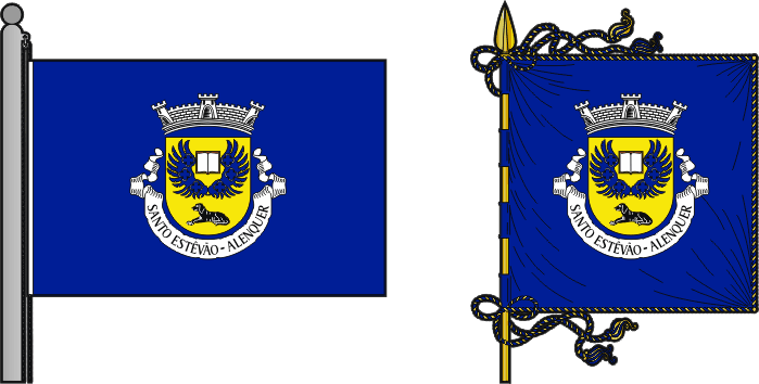 Bandeira e estandarte da antiga freguesia de Alenquer (Santo Estêvão) - Alenquer (Santo Estêvão) former civil parish, flag and banner Bandeira e estandarte da antiga freguesia de Alenquer (Santo Estêvão) - Alenquer (Santo Estêvão) former civil parish, flag and banner