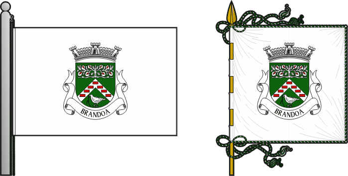 Bandeira e estandarte da antiga freguesia da Brandoa - Brandoa former civil parish, flag and banner