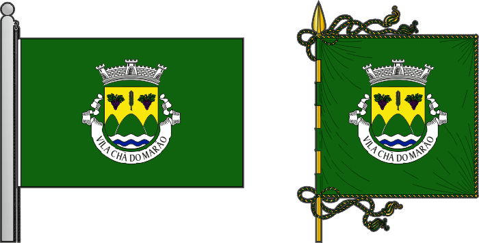 Bandeira e estandarte da freguesia de Vila Chã do Marão - Vila Chã do Marão civil parish, flag and banner Bandeira e estandarte da freguesia de Vila Chã do Marão - Vila Chã do Marão civil parish, flag and banner