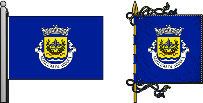 Bandeira e estandarte da antiga freguesia de Arouca - Arouca former civil parish, flag and banner Bandeira e estandarte da antiga freguesia de Arouca - Arouca former civil parish, flag and banner
