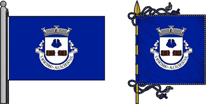 Bandeira e estandarte da freguesia de São Martinho - São Martinho civil parish, flag and banner Bandeira e estandarte da freguesia de São Martinho - São Martinho civil parish, flag and banner