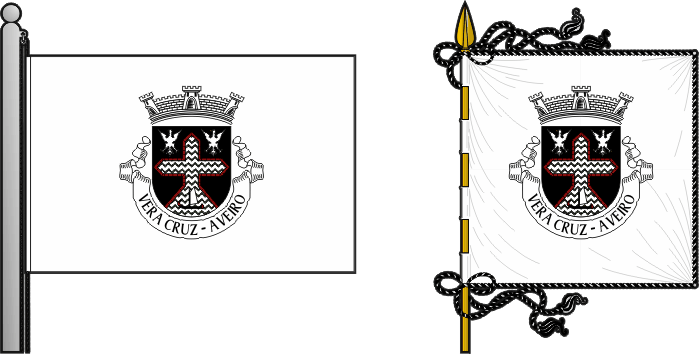 Bandeira e estandarte da antiga freguesia de Vera Cruz - Vera Cruz former civil parish, flag and banner Bandeira e estandarte da antiga freguesia de Vera Cruz - Vera Cruz former civil parish, flag and banner