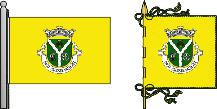 Bandeira e estandarte da freguesia de Paçô - Paçô civil parish, flag and banner Bandeira e estandarte da freguesia de Paçô - Paçô civil parish, flag and banner