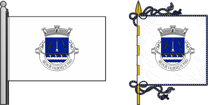 Bandeira e estandarte da antiga freguesia de Arcos de Valdevez (São Paio) - Arcos de Valdevez (São Paio) former civil parish, flag and banner Bandeira e estandarte da antiga freguesia de Arcos de Valdevez (São Paio) - Arcos de Valdevez (São Paio) former civil parish, flag and banner