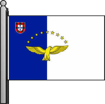 Bandeira da Região Autónoma dos Açores - Azores autonomous region flag Bandeira da Região Autónoma dos Açores - Azores autonomous region flag