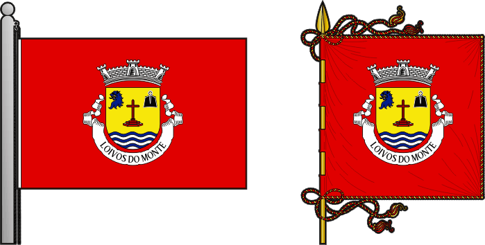Bandeira e estandarte da freguesia de Loivos do Monte - Loivos do Monte civil parish, flag and banner Bandeira e estandarte da freguesia de Loivos do Monte - Loivos do Monte civil parish, flag and banner