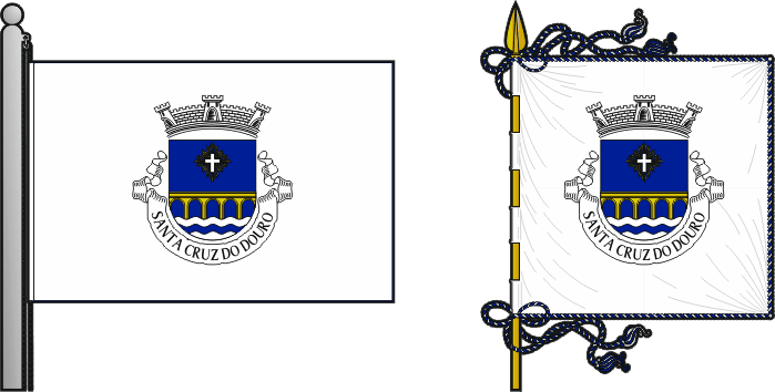 Bandeira e estandarte da antiga freguesia de Santa Cruz do Douro - Santa Cruz do Douro former civil parish, flag and banner Bandeira e estandarte da antiga freguesia de Santa Cruz do Douro - Santa Cruz do Douro former civil parish, flag and banner