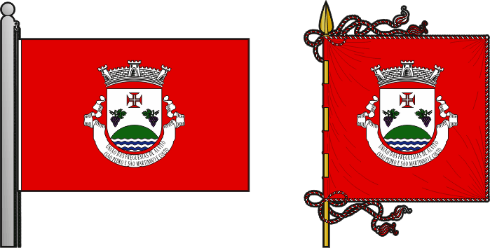 Bandeira e estandarte da União das freguesias de Alvito (São Pedro e São Martinho) e Couto - Alvito (São Pedro and São Martinho) and Couto civil parishes union flag and banner