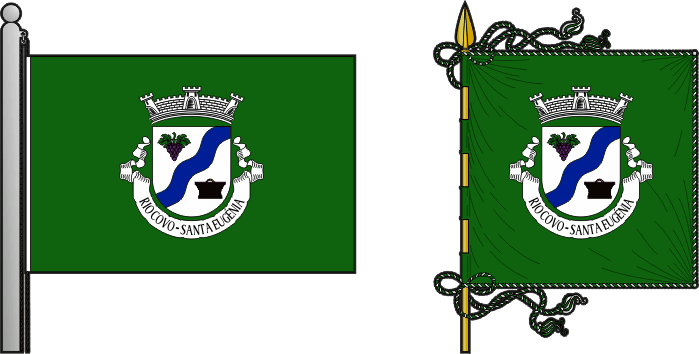 Bandeira e estandarte da freguesia de Rio Covo (Santa Eugénia) - Rio Covo (Santa Eugénia) civil parish, flag and banner Bandeira e estandarte da freguesia de Rio Covo (Santa Eugénia) - Rio Covo (Santa Eugénia) civil parish, flag and banner