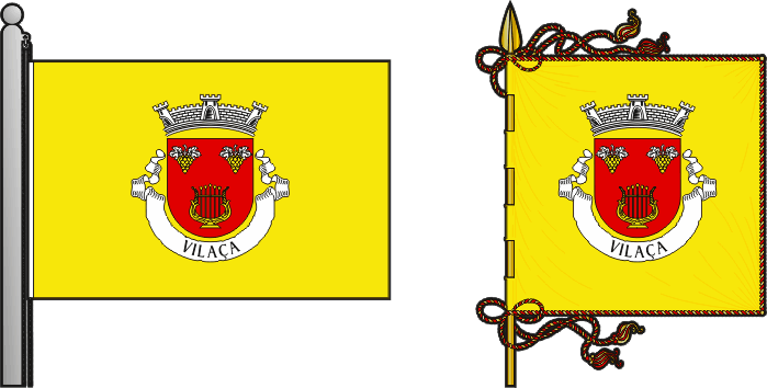 Bandeira e estandarte da antiga freguesia de Vilaça - Vilaça former civil parish, flag and banner Bandeira e estandarte da antiga freguesia de Vilaça - Vilaça former civil parish, flag and banner