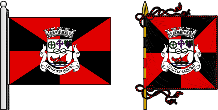 Bandeira e estandarte do Município do Barreiro - Barreiro municipal flag and banner