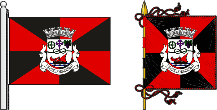 Bandeira e estandarte do Município do Barreiro - Barreiro municipal flag and banner