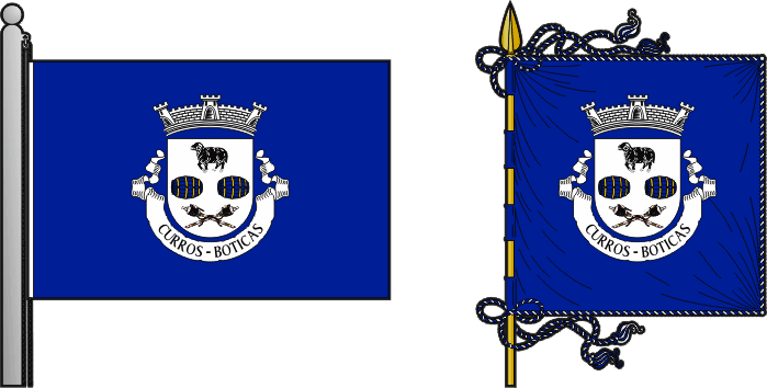 Bandeira e estandarte da antiga freguesia de Curros - Curros former civil parish, flag and banner Bandeira e estandarte da antiga freguesia de Curros - Curros former civil parish, flag and banner