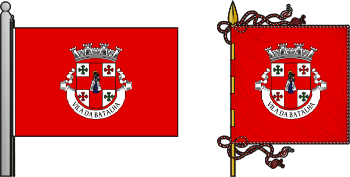 Bandeira e estandarte do Município da Batalha - Batalha municipal flag and banner Bandeira e estandarte do Município da Batalha - Batalha municipal flag and banner