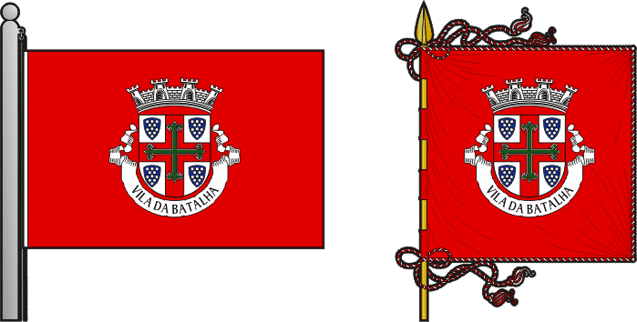 Segunda proposta para a bandeira e estandarte do Município da Batalha - Batalha municipal flag and banner, second proposal Segunda proposta para a bandeira e estandarte do Município da Batalha - Batalha municipal flag and banner, second proposal