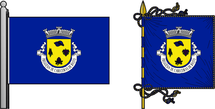 Bandeira e estandarte da freguesia de Cabeceiras de Basto - Cabeceiras de Basto civil parish, flag and banner Bandeira e estandarte da freguesia de Cabeceiras de Basto - Cabeceiras de Basto civil parish, flag and banner