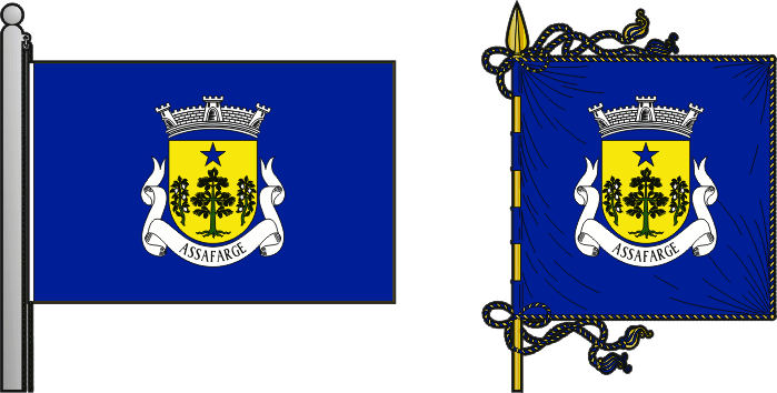 Bandeira e estandarte da antiga freguesia de Assafarge - Assafarge former civil parish, flag and banner Bandeira e estandarte da antiga freguesia de Assafarge - Assafarge former civil parish, flag and banner