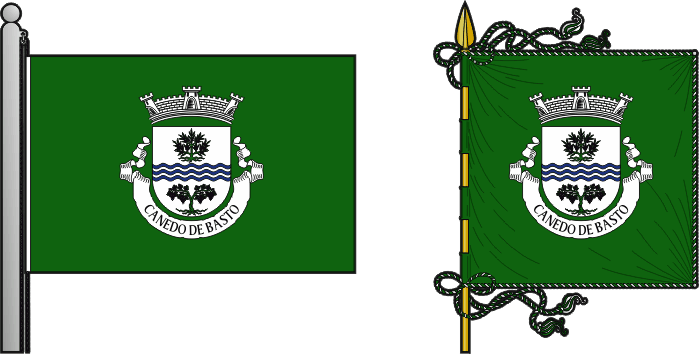 Bandeira e estandarte da antiga freguesia de Canedo de Basto - Canedo de Basto former civil parish, flag and banner Bandeira e estandarte da antiga freguesia de Canedo de Basto - Canedo de Basto former civil parish, flag and banner