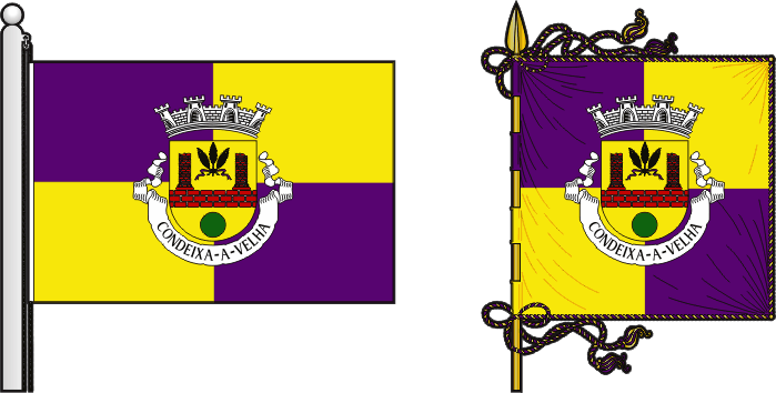 Bandeira e estandarte da antiga freguesia de Condeixa-a-Velha - Condeixa-a-Velha former civil parish, flag and banner Bandeira e estandarte da antiga freguesia de Condeixa-a-Velha - Condeixa-a-Velha former civil parish, flag and banner