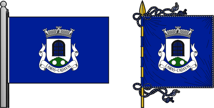 Bandeira e estandarte da antiga freguesia de Lamas - Lamas former civil parish, flag and banner Bandeira e estandarte da antiga freguesia de Lamas - Lamas former civil parish, flag and banner